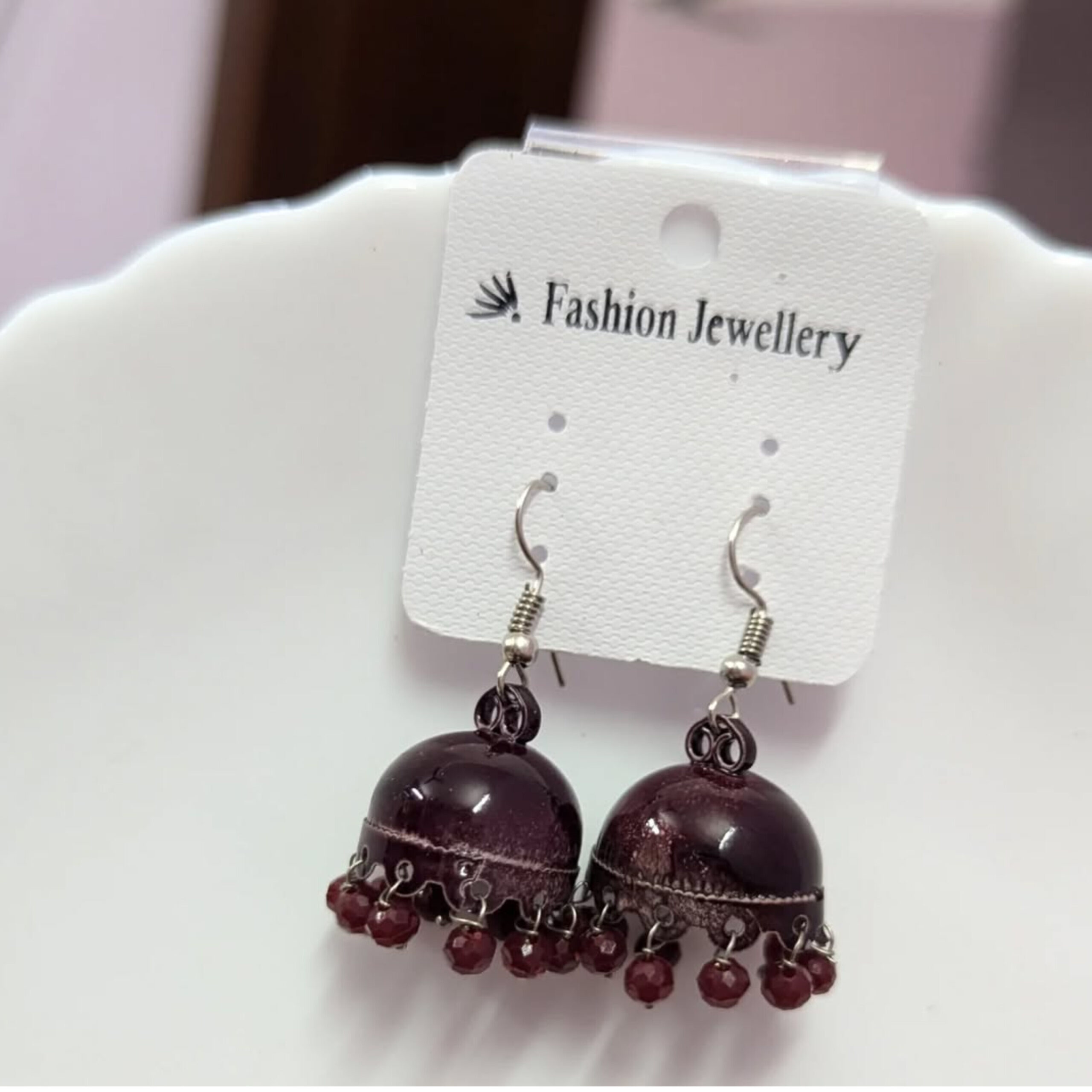 Meenakari jhumka
