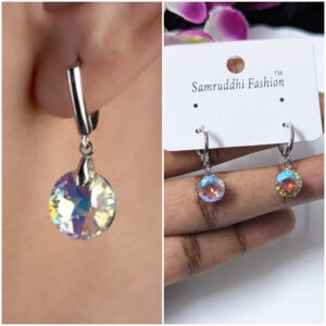 Loop Stone Drop Earrings