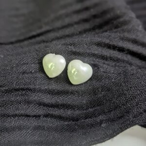 Heart Pearl Studs
