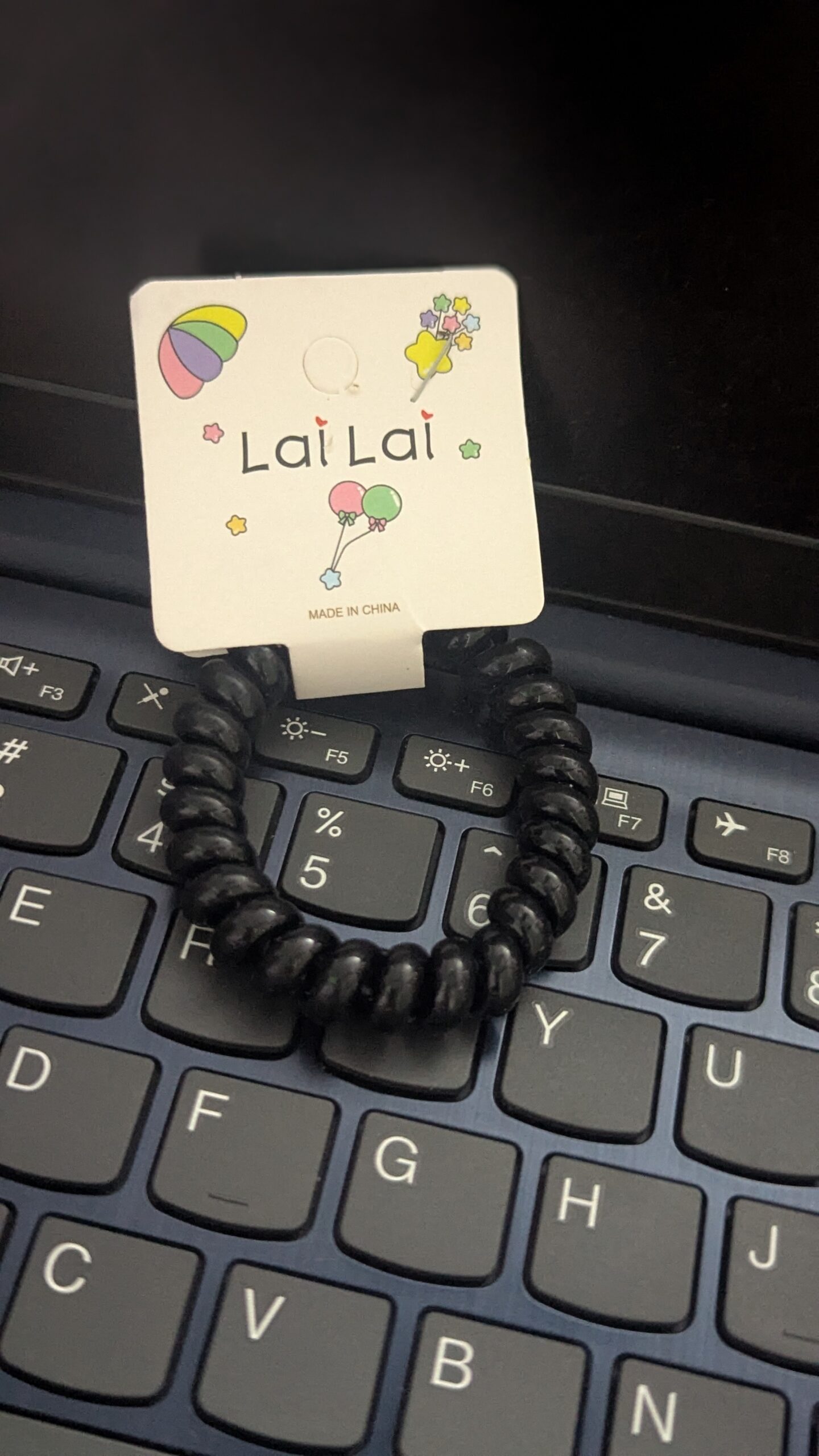 Black Spiral Hair Bands