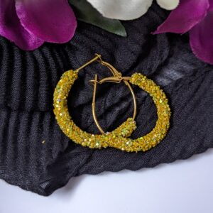 Glitter Hoop Earring_Medium Size