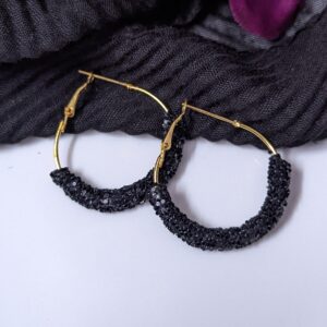 Glitter Hoop Earring_Medium Size