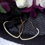Heart Hoop Earrings- Big Size
