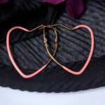 Heart Hoop Earrings- Big Size