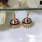 Meenakari Hook Jhumka_Medium