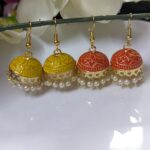 Meenakari Hook Jhumka_Medium