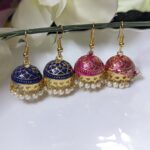 Meenakari Hook Jhumka_Medium