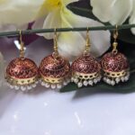 Meenakari Hook Jhumka_Medium To Big