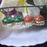 Meenakari Hook Jhumka_Medium To Big