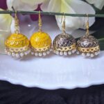 Meenakari Hook Jhumka_Medium To Big