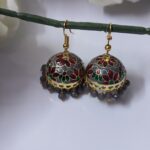 Meenakari Hook Jhumka_Medium To Big