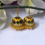 Meenakari Hook Jhumka_Medium To Big