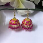 Meenakari Hook Jhumka_Medium To Big