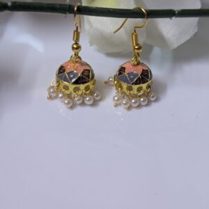 Meenakari Hook Jhumka_Small