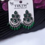 Kundan Stone Earrings_Silver Plated