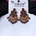 Kundan Stone Earrings_Gold Plated
