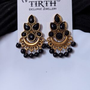 Kundan Stone Earrings_Gold Plated