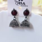 Silver jhumka _ Medium size