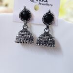Silver jhumka _ Medium size