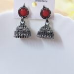 Silver jhumka _ Medium size