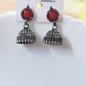 Silver jhumka _ Medium size