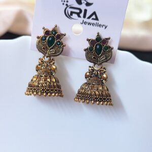 Gold jhumka_ Medium size