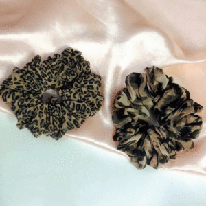 Animal Print Big Scrunchies