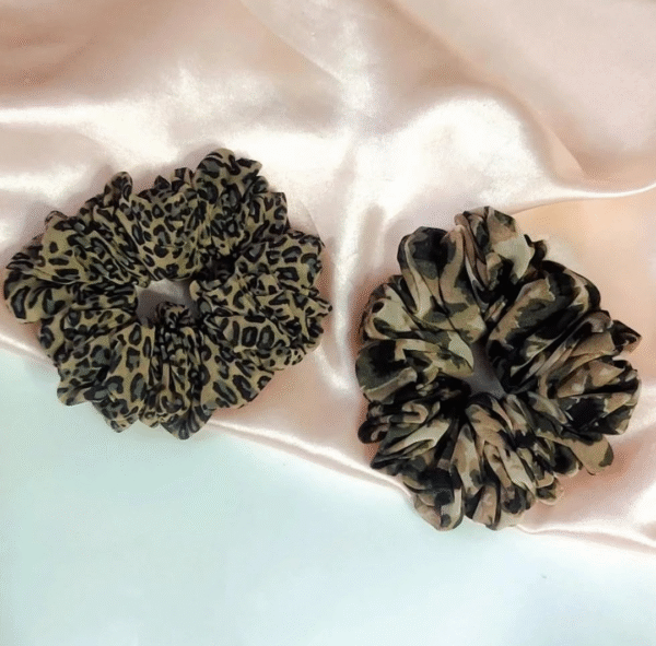 Animal Print Big Scrunchies