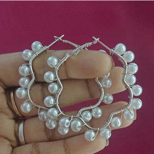 Hoop Pearl Earrings