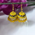 Meenakari Hook Jhumka_Medium Size
