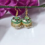Meenakari Hook Jhumka_Medium Size