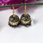 Meenakari Hook Jhumka_Medium Size