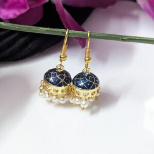 Meenakari Hook Jhumka_Small Size