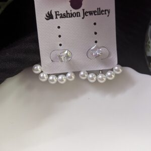 Pearl Drop Korean Earring_Silver