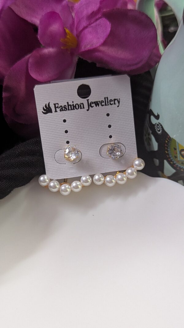 Pearl Drop Korean Earring_Gold
