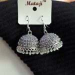 Oxisdized Hook Jhumka_Big Size