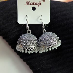 Oxisdized Hook Jhumka_Big Size