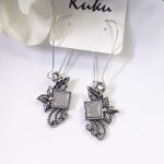 Oxisdised Hook Earring