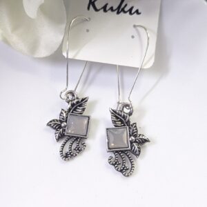 Oxisdised Hook Earring