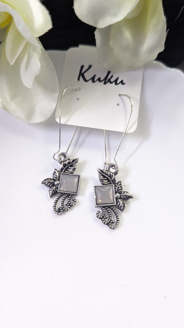 Oxisdised Hook Earring