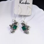 Oxisdised Hook Earring