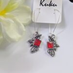 Oxisdised Hook Earring