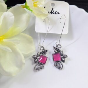 Oxisdised Hook Earring