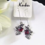 Oxisdised Hook Earring