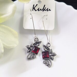 Oxisdised Hook Earring