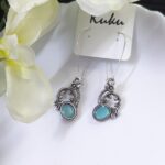 Oxisdised Hook Earring