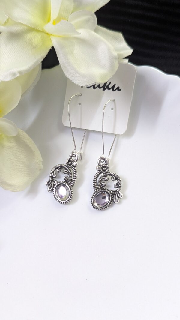 Oxisdised Hook Earring