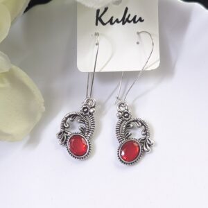 Oxisdised Hook Earring