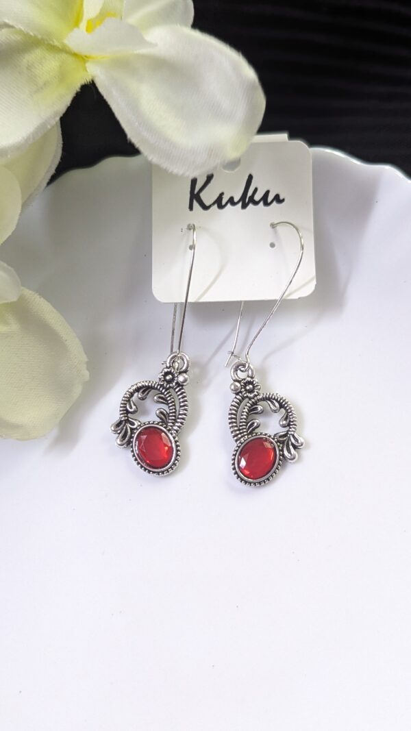 Oxisdised Hook Earring