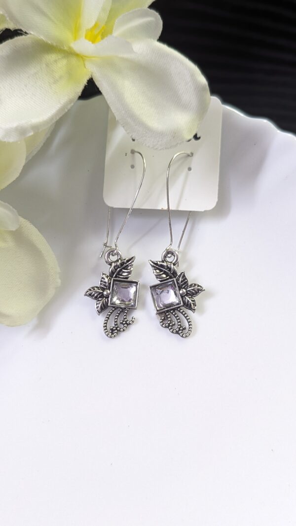 Oxisdised Hook Earring